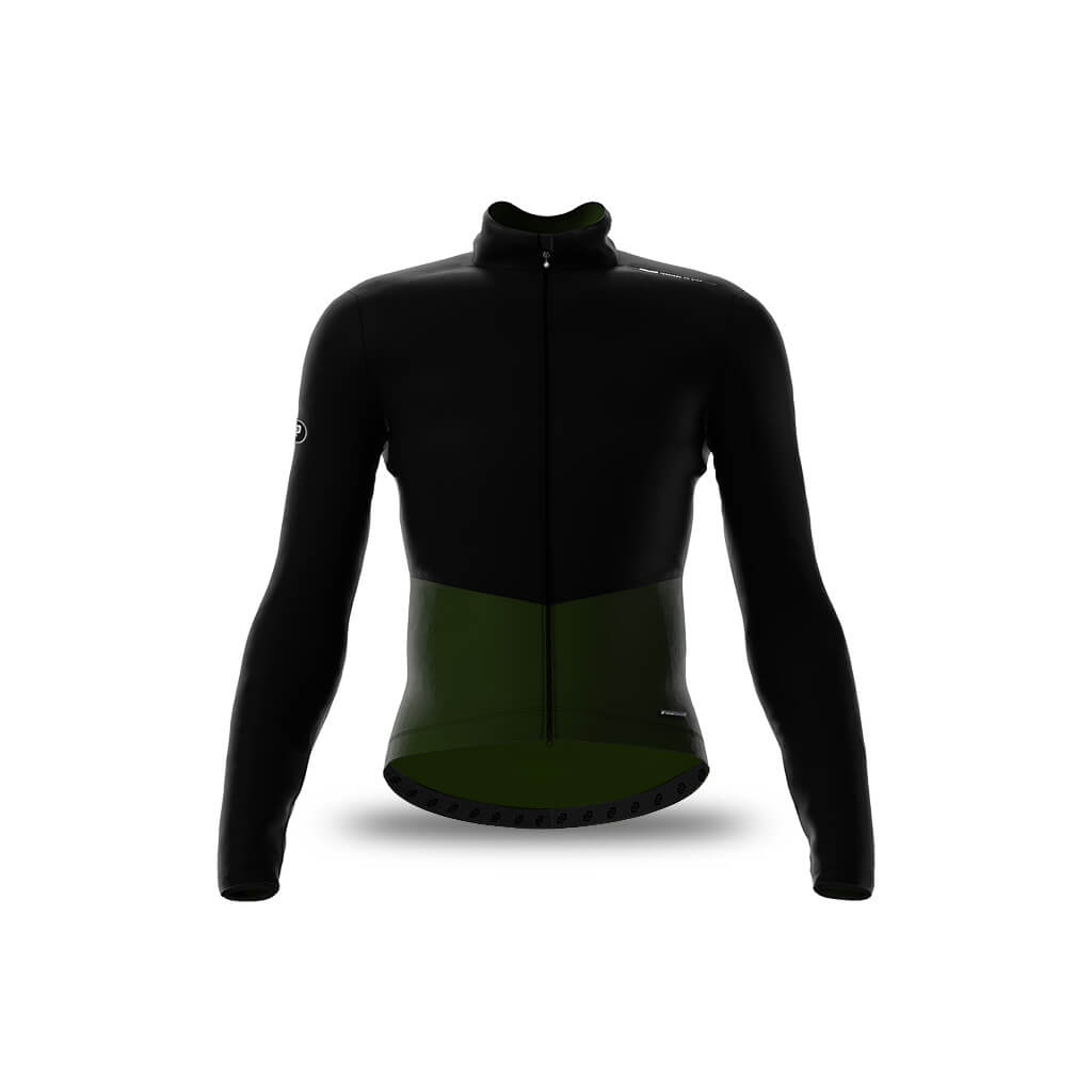 Men's Vale Merino Cycling Jacket (Olive)