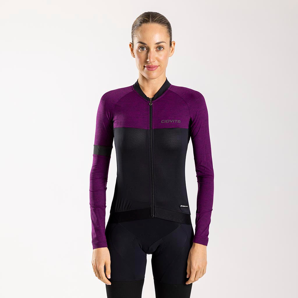 Women's Opera Long Sleeve Jersey (Magenta)