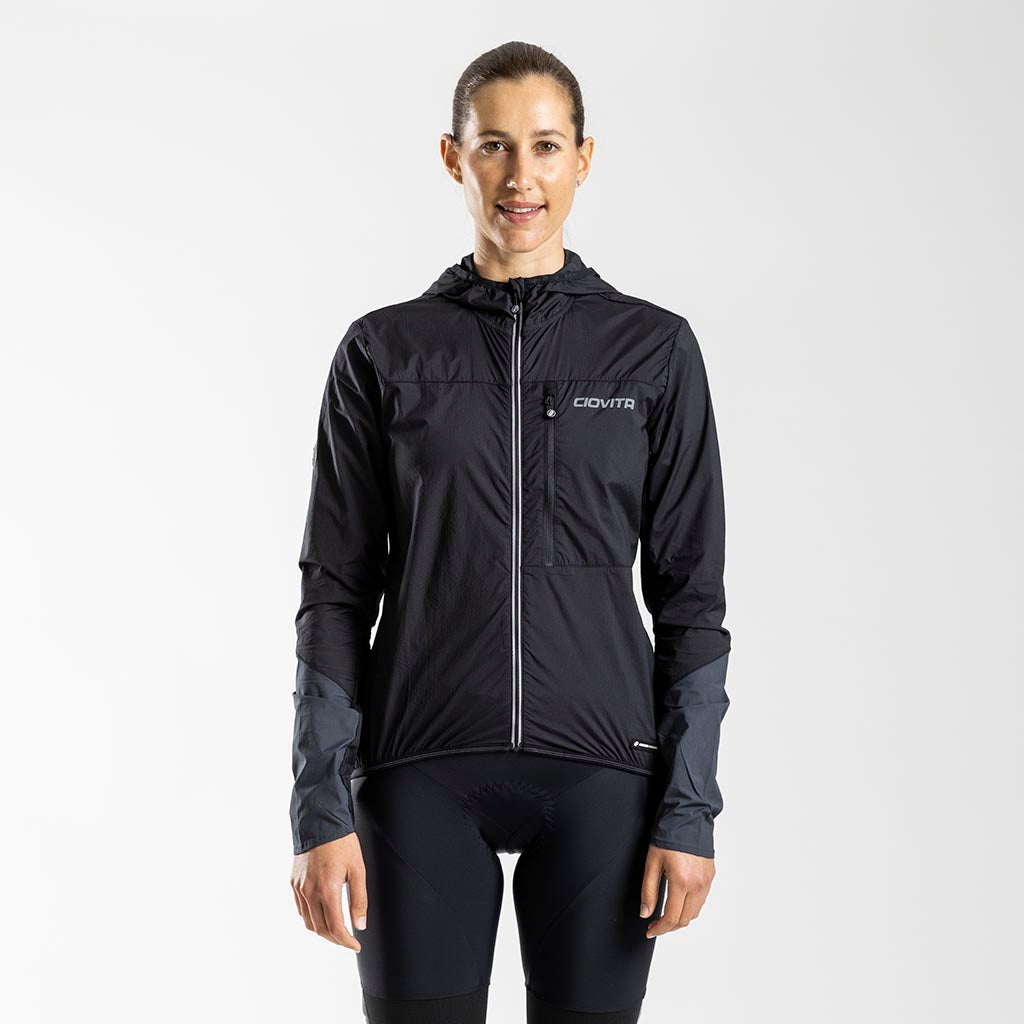 Women's Trovare Lightweight Gravel Jacket (Black)