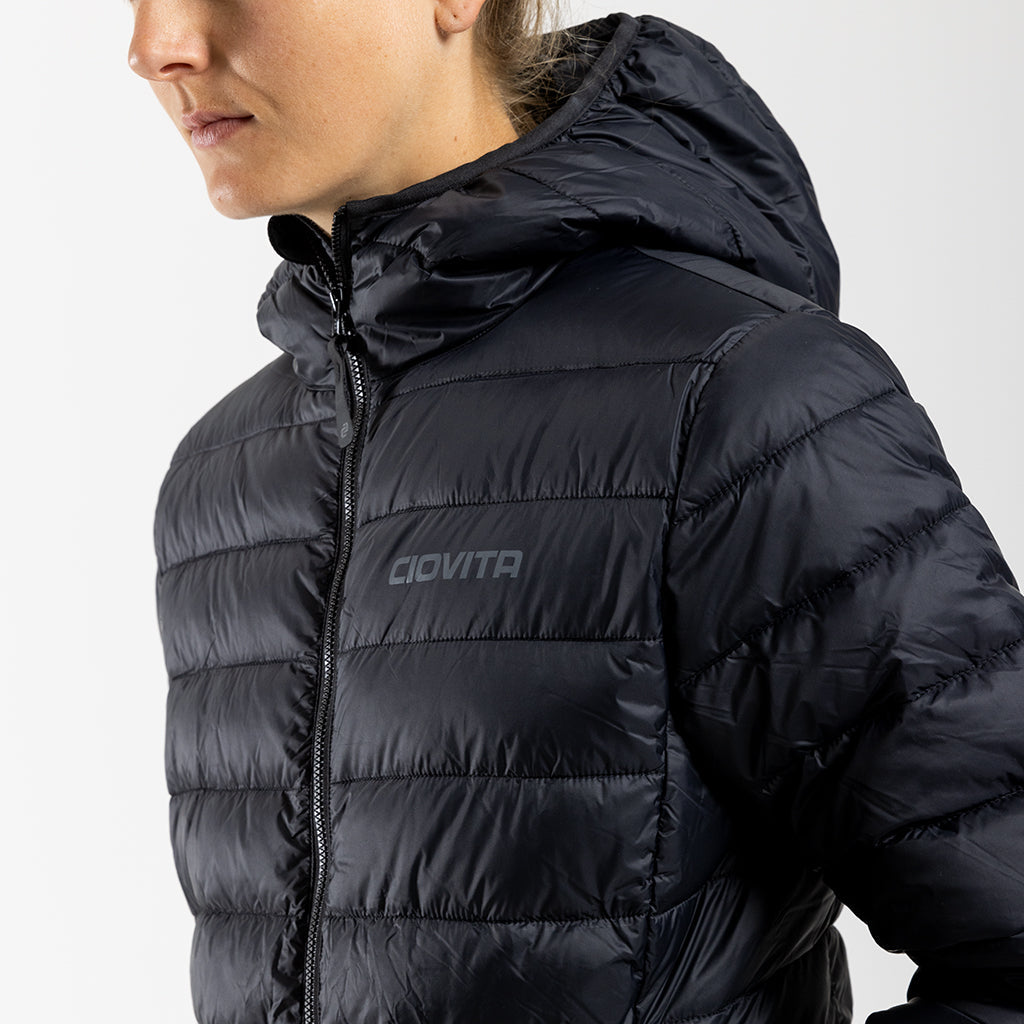 Women's Hooded Puffer Jacket (Black)