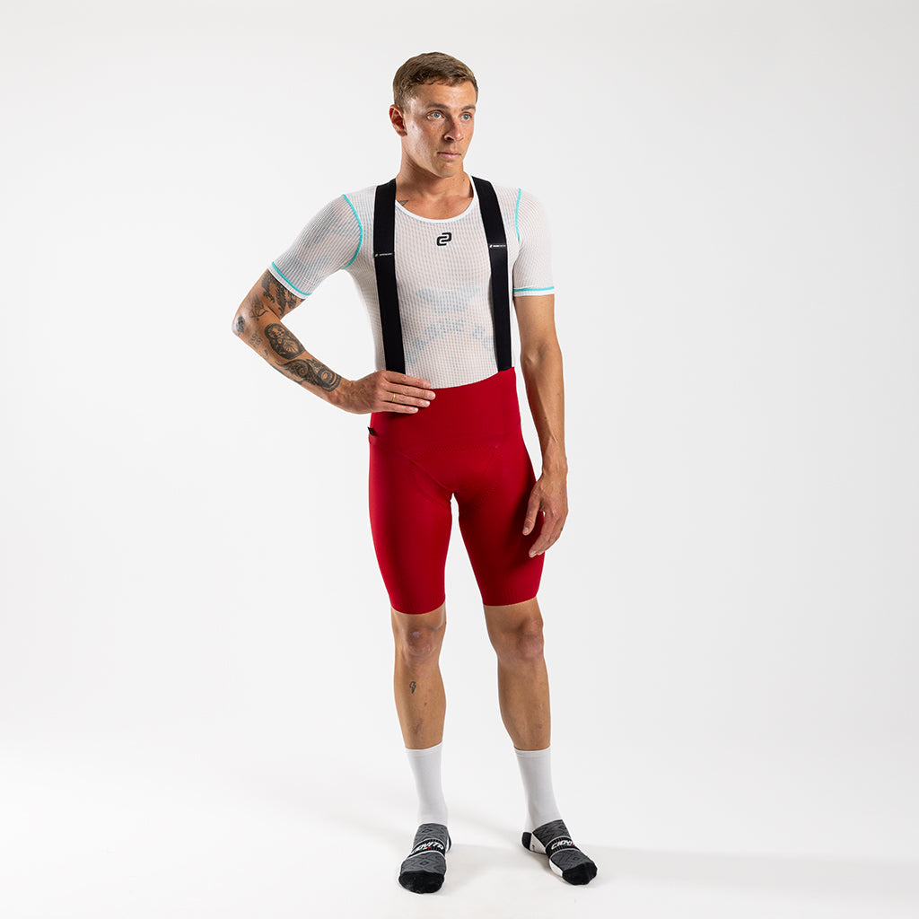 Men's Supremo Velocé Bib Shorts (Red)