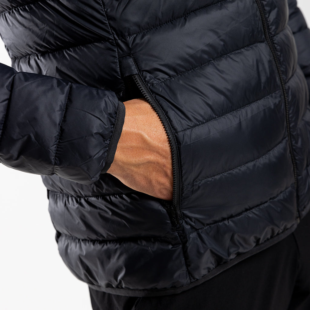 Men's Hooded Puffer Jacket (Black)