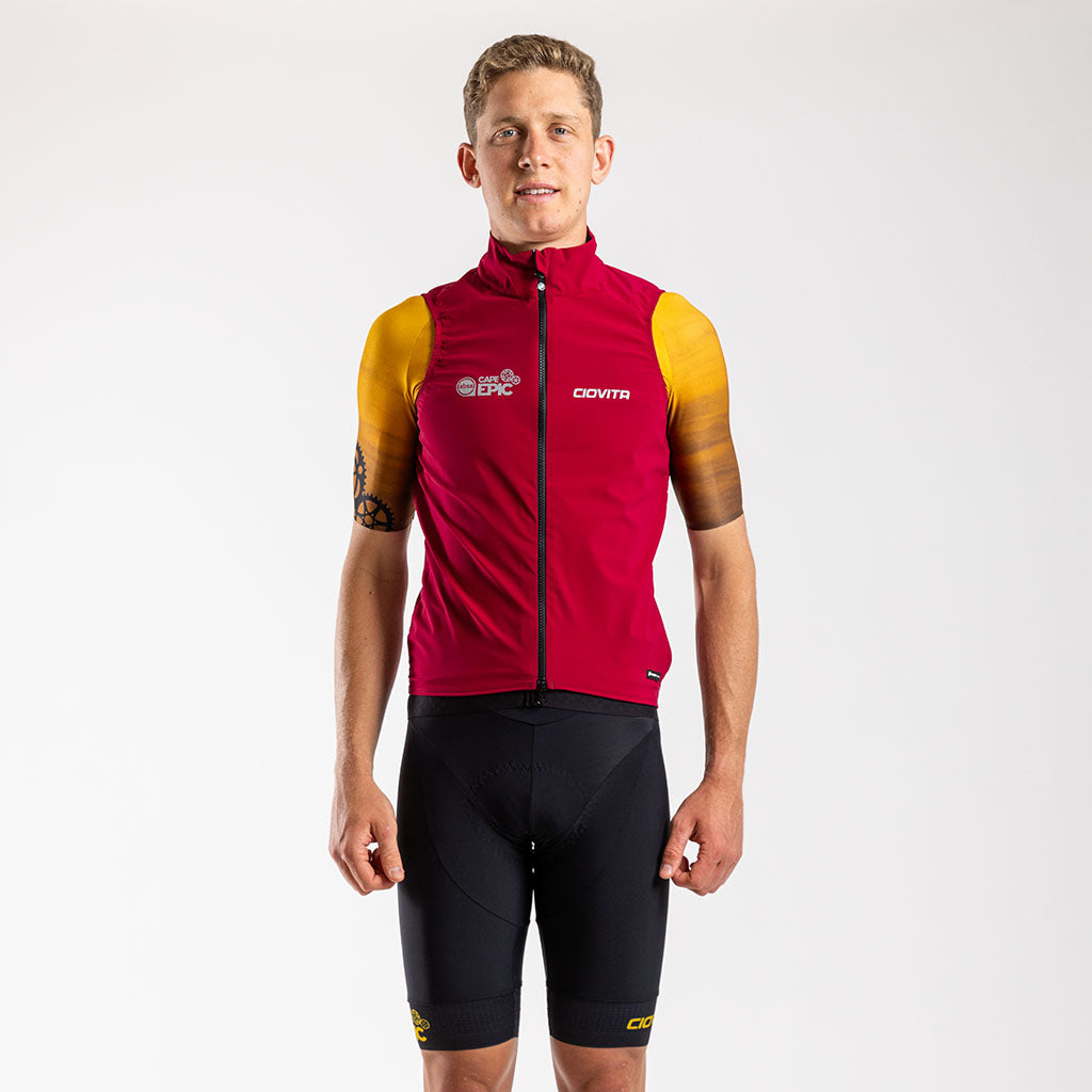 Men's Absa Cape Epic 2024 Apex Lamina Gilet (Burgundy)