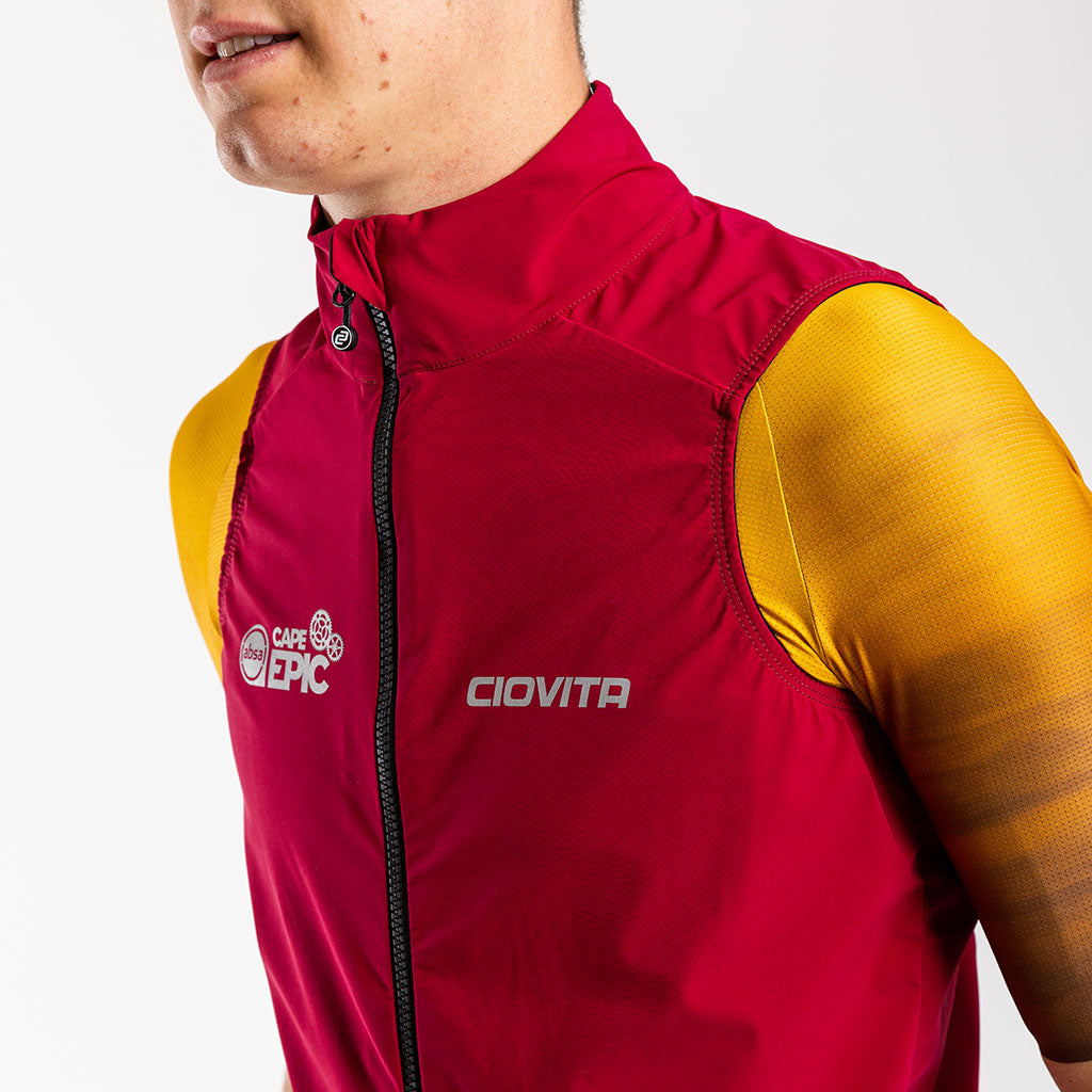 Men's Absa Cape Epic 2024 Apex Lamina Gilet (Burgundy)
