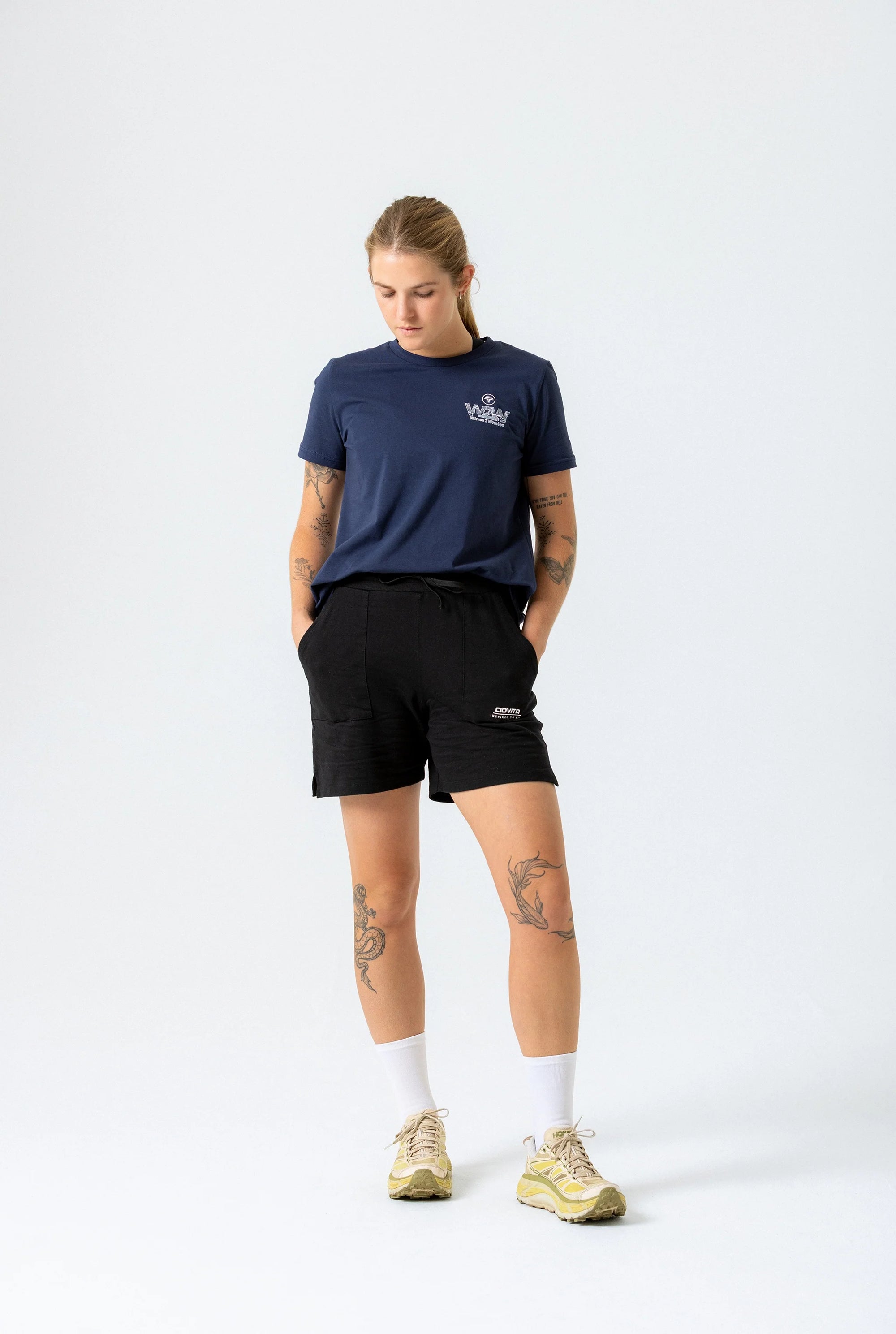 Women's FNB Wines2Whales T Shirt (Navy)