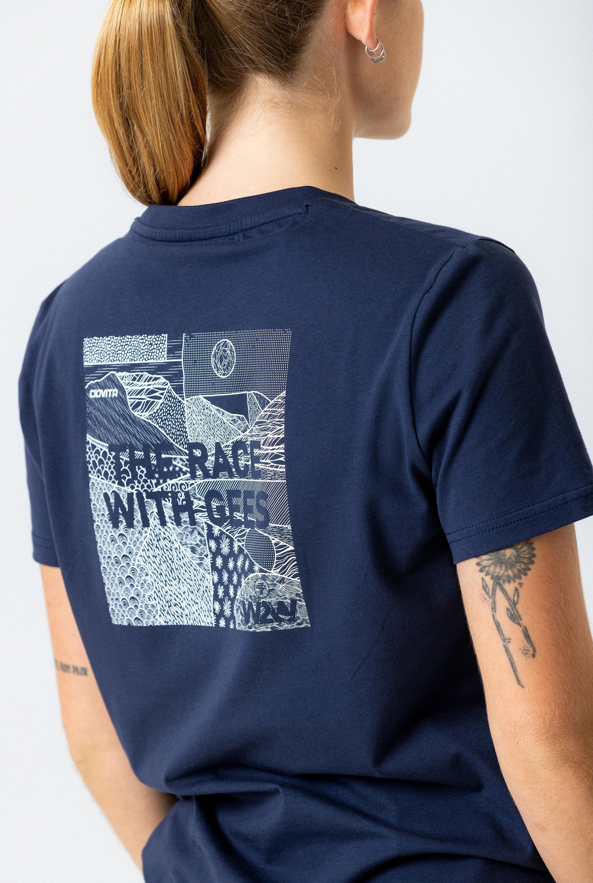 Women's FNB Wines2Whales T Shirt (Navy)
