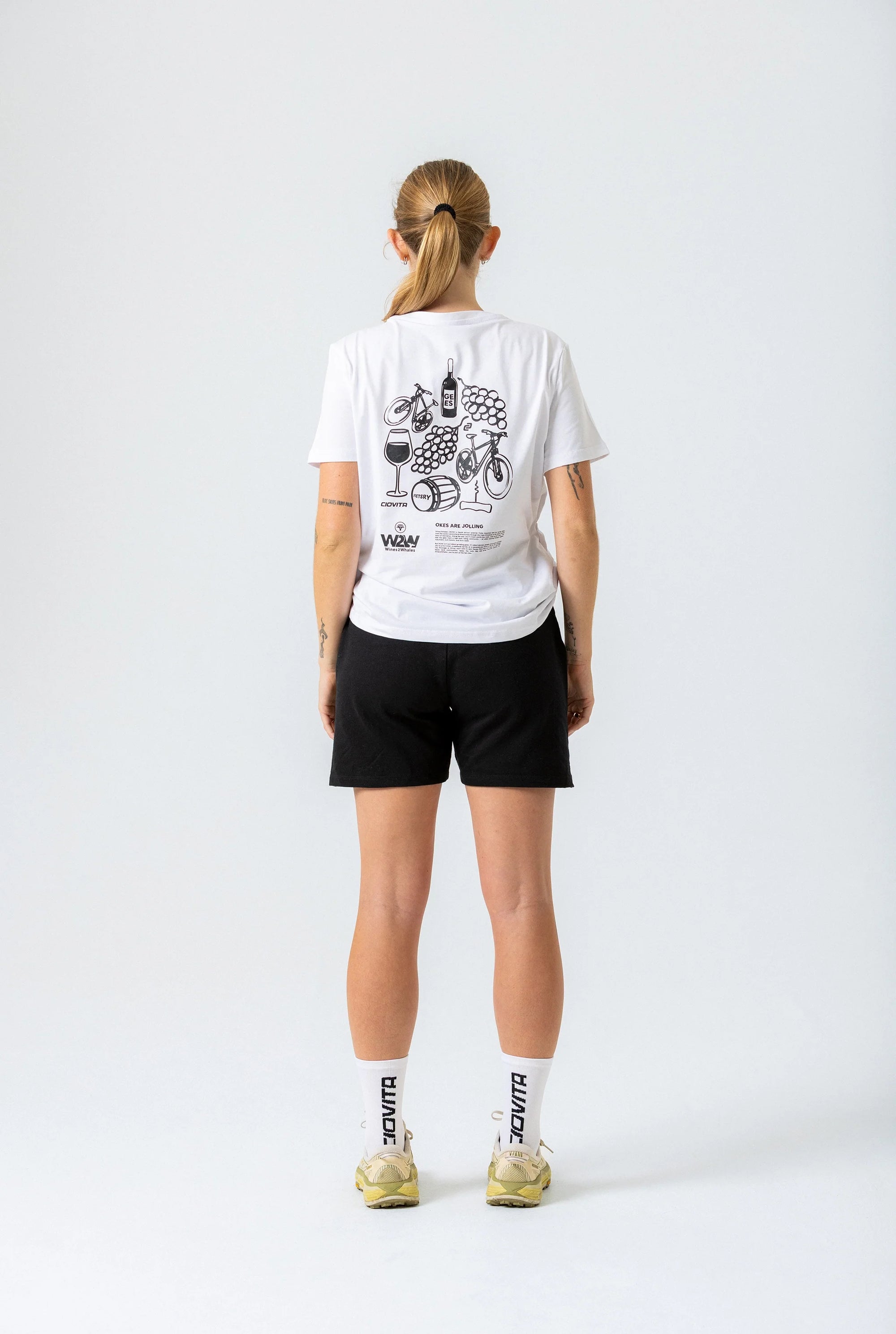 Women's FNB Wines2Whales T Shirt (White)