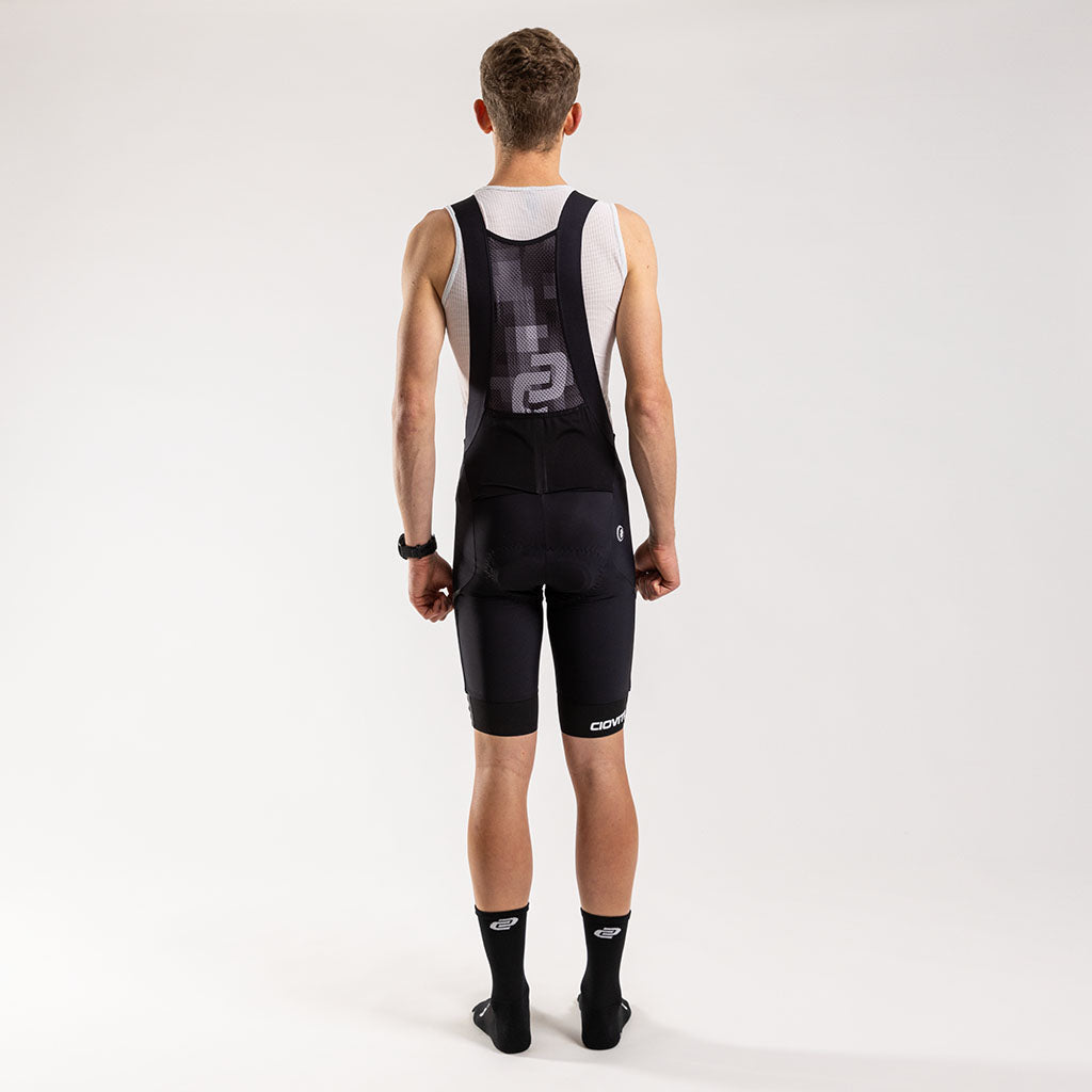 Men's Cargo Bib Shorts (Black)
