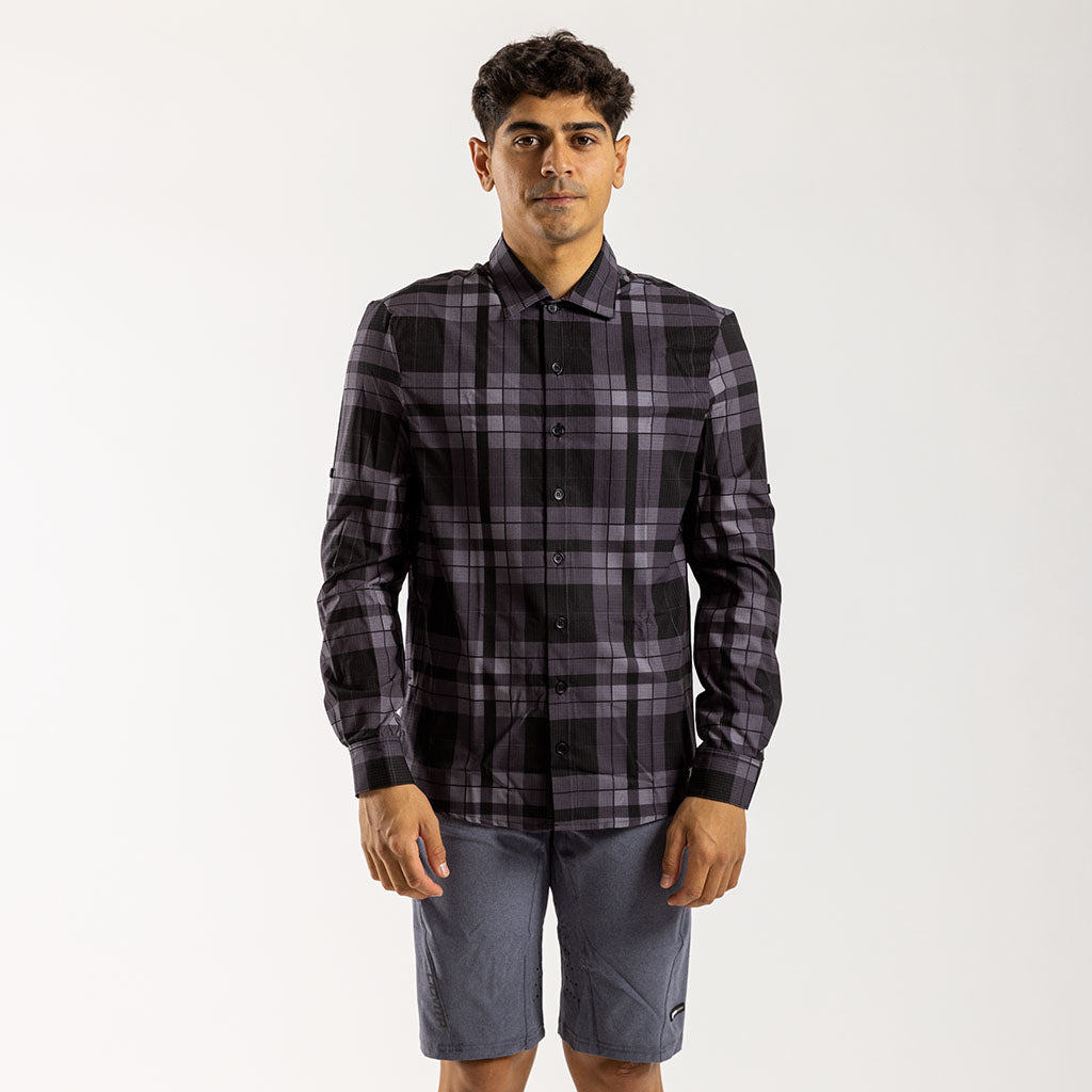 Men's Long Sleeve Adventure Shirt (Charcoal)