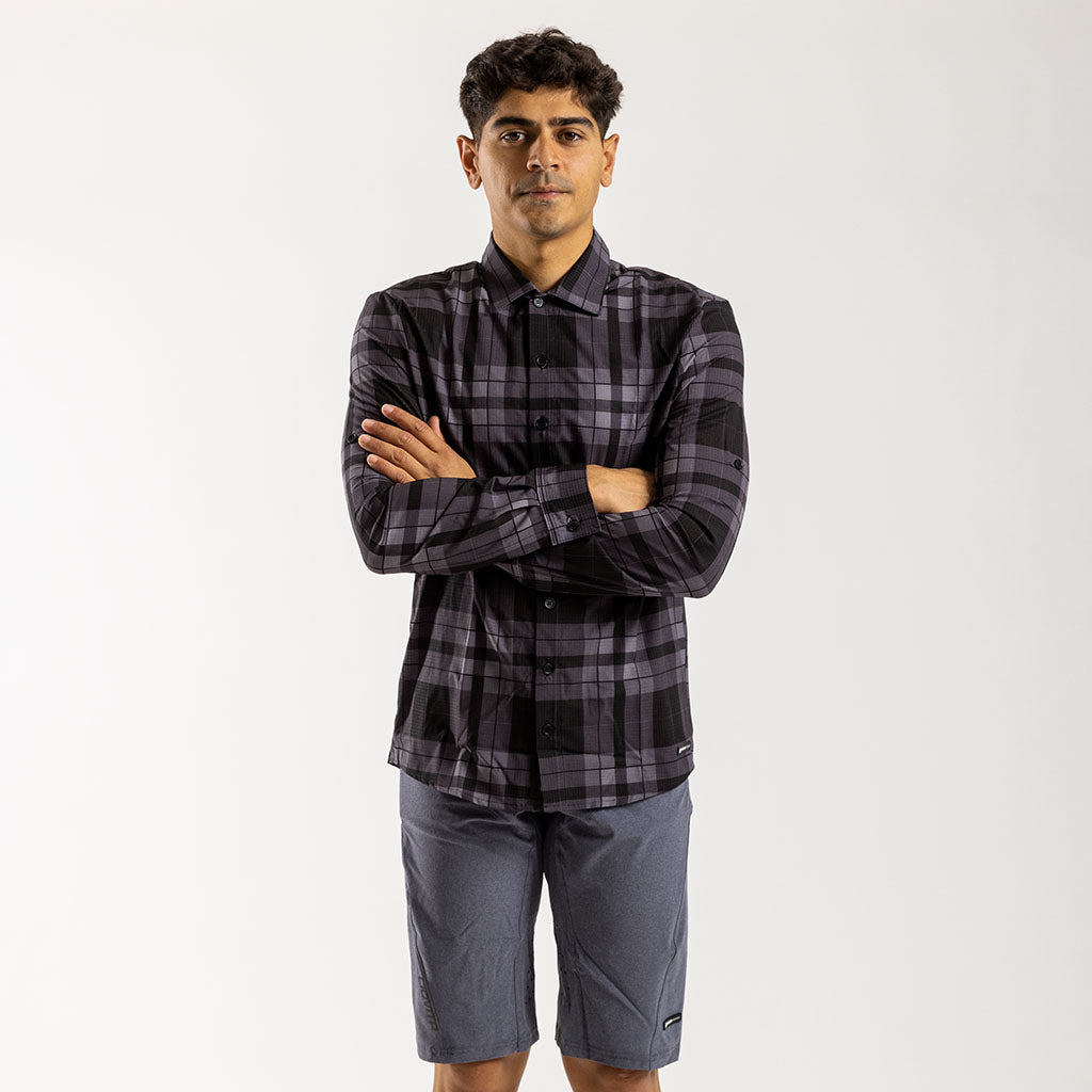 Men's Long Sleeve Adventure Shirt (Charcoal)