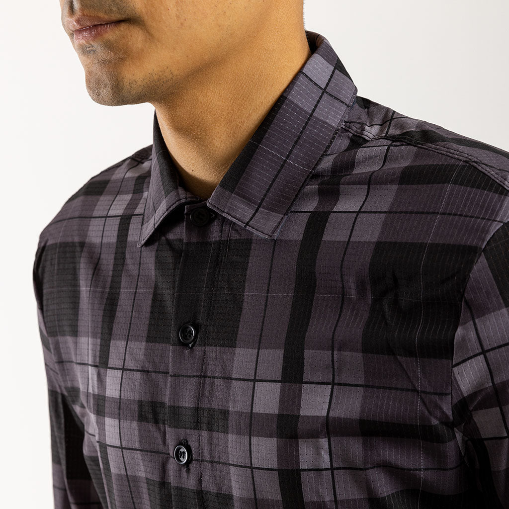 Men's Long Sleeve Adventure Shirt (Charcoal)