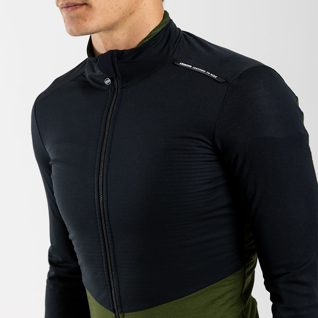 Men's Vale Merino Cycling Jacket (Olive)