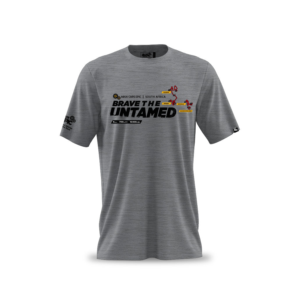 Men's Absa Cape Epic 2024 Route T Shirt (Grey Melange)