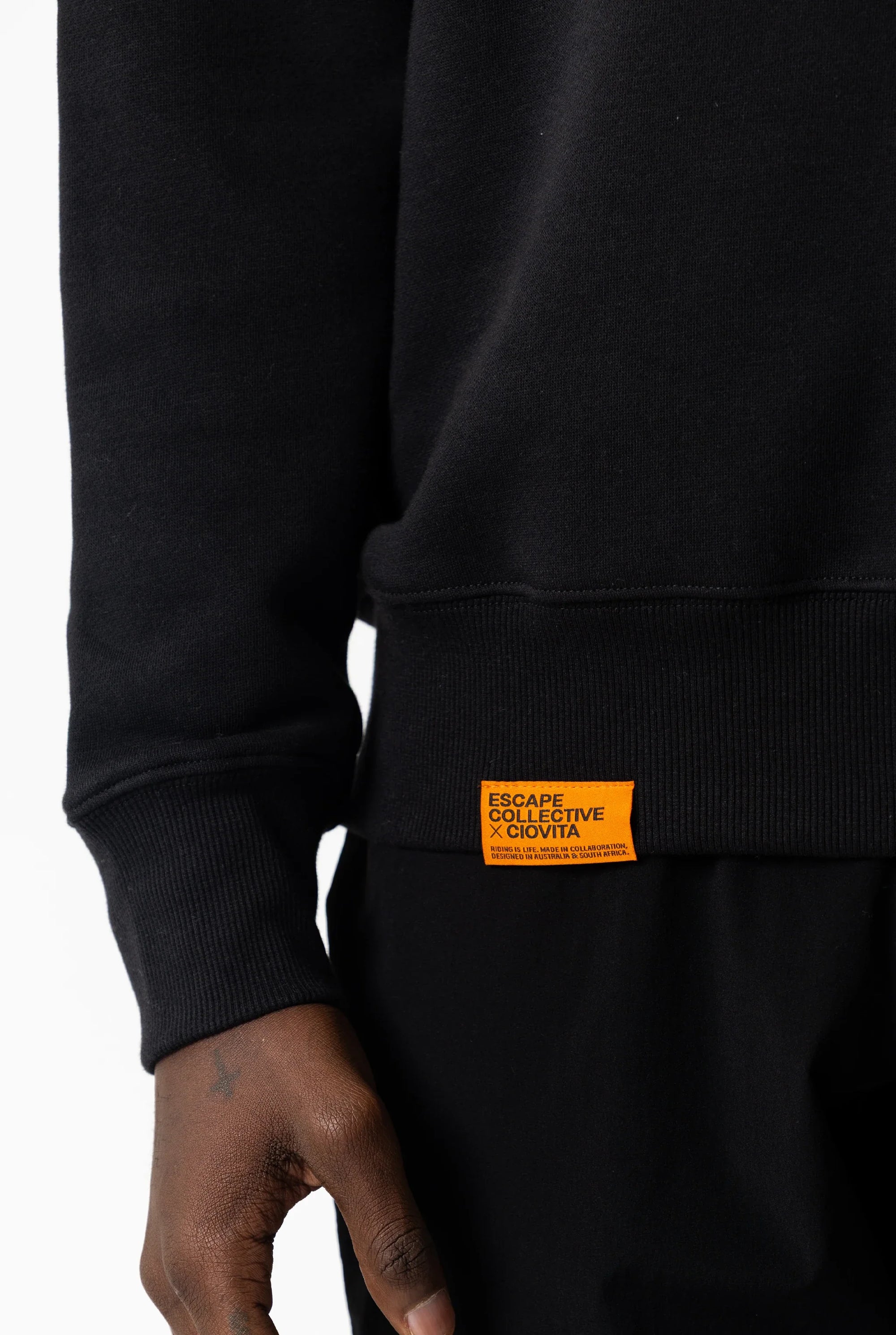 Unisex Escape Collective Crew Neck Sweater (Black)