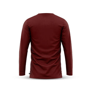 Men's Long Sleeve Merino T Shirt (Bloodstone)