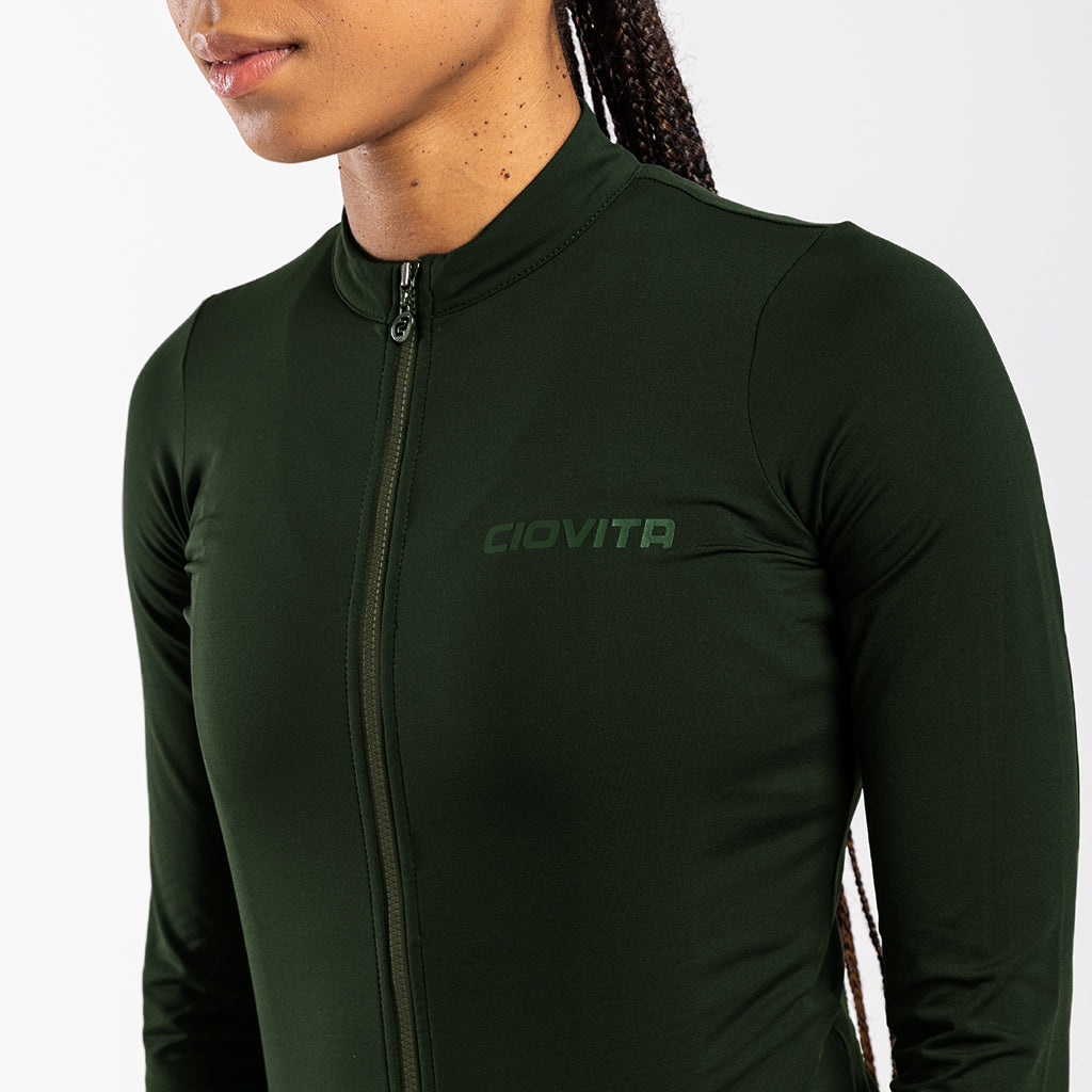 Women&#39;s Long Sleeve Thermal Jersey (Pine)