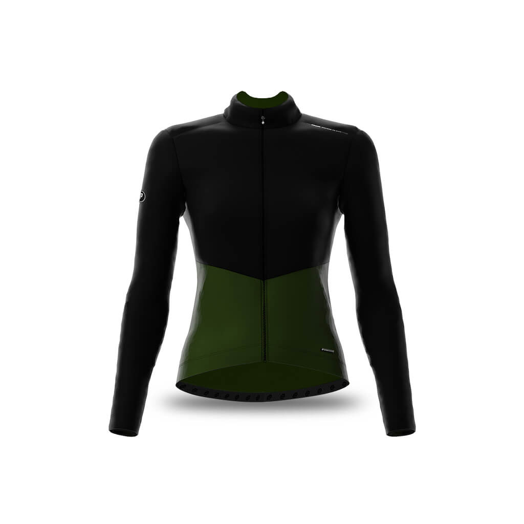 Women&#39;s Vale Merino Cycling Jacket (Olive)