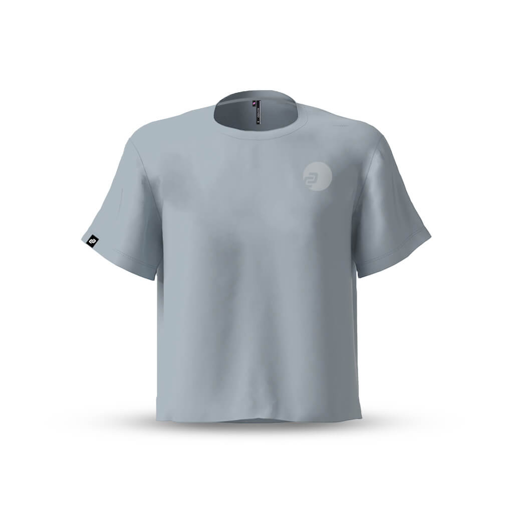 Women&#39;s Boxy Casual T Shirt (Grey)