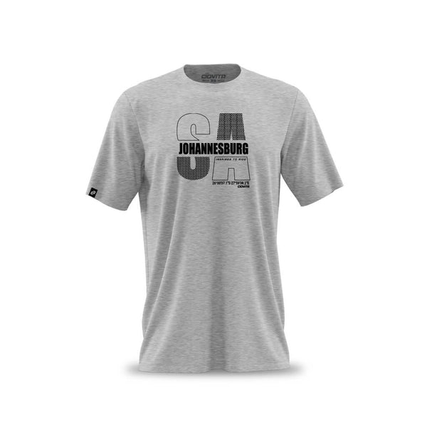 Men's Johannesburg T Shirt (Grey MÃ©lange) – Ciovita International