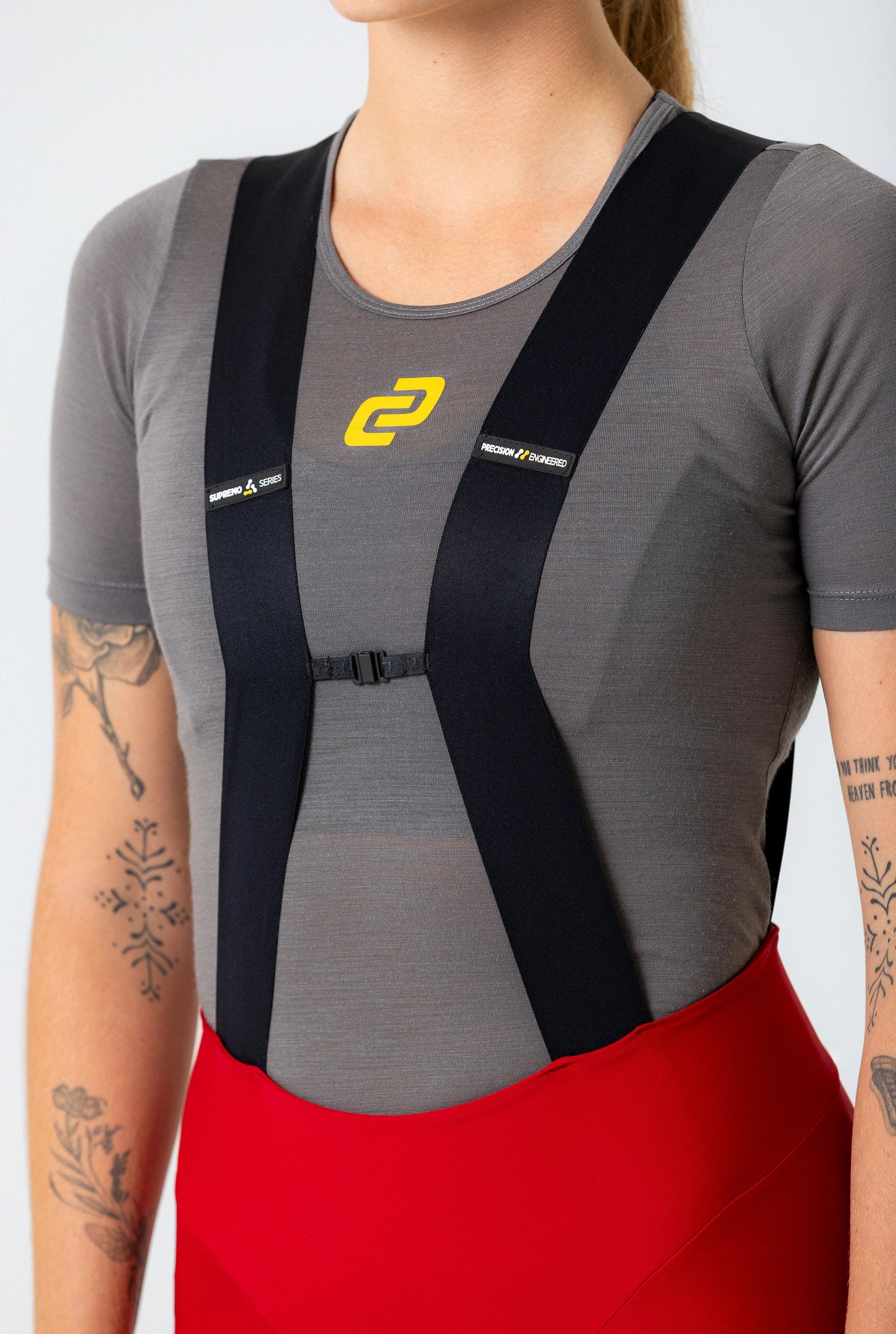 Women's Supremo Pace Bib Shorts 2.0 (Red)