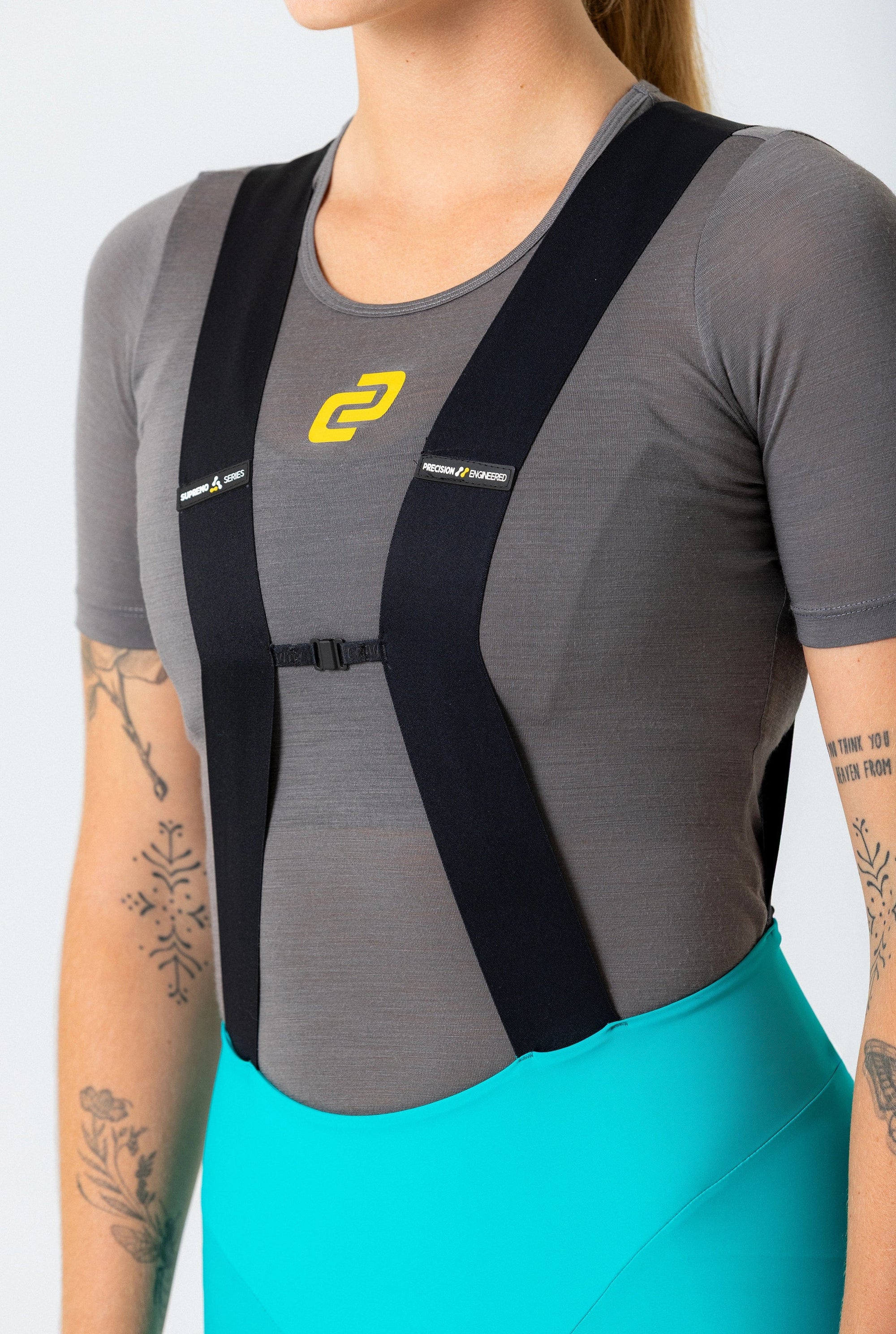 Women's Supremo Pace Bib Shorts 2.0 (Teal)