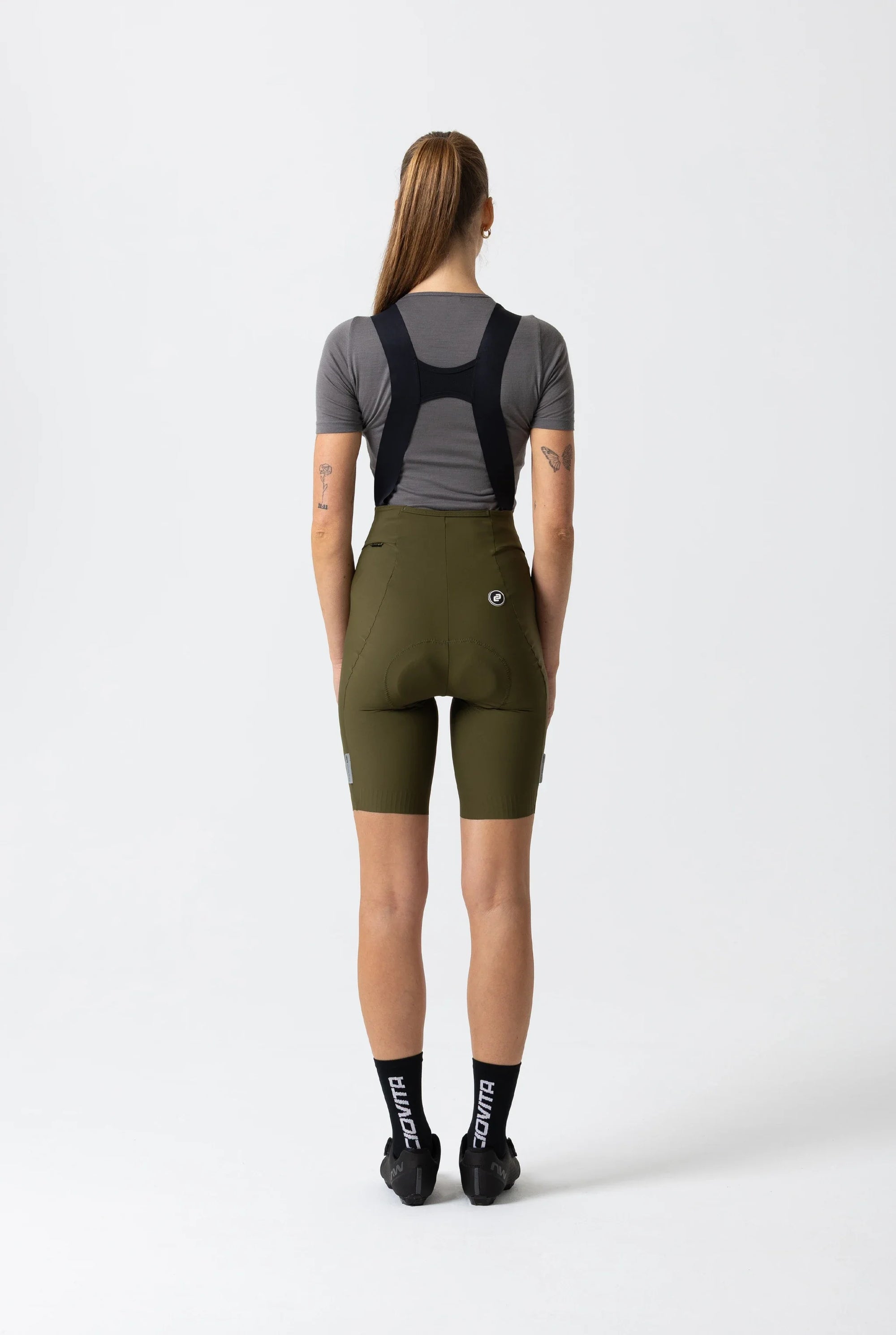 Women's Supremo Pace Bib Shorts 2.0 (Dark Moss)