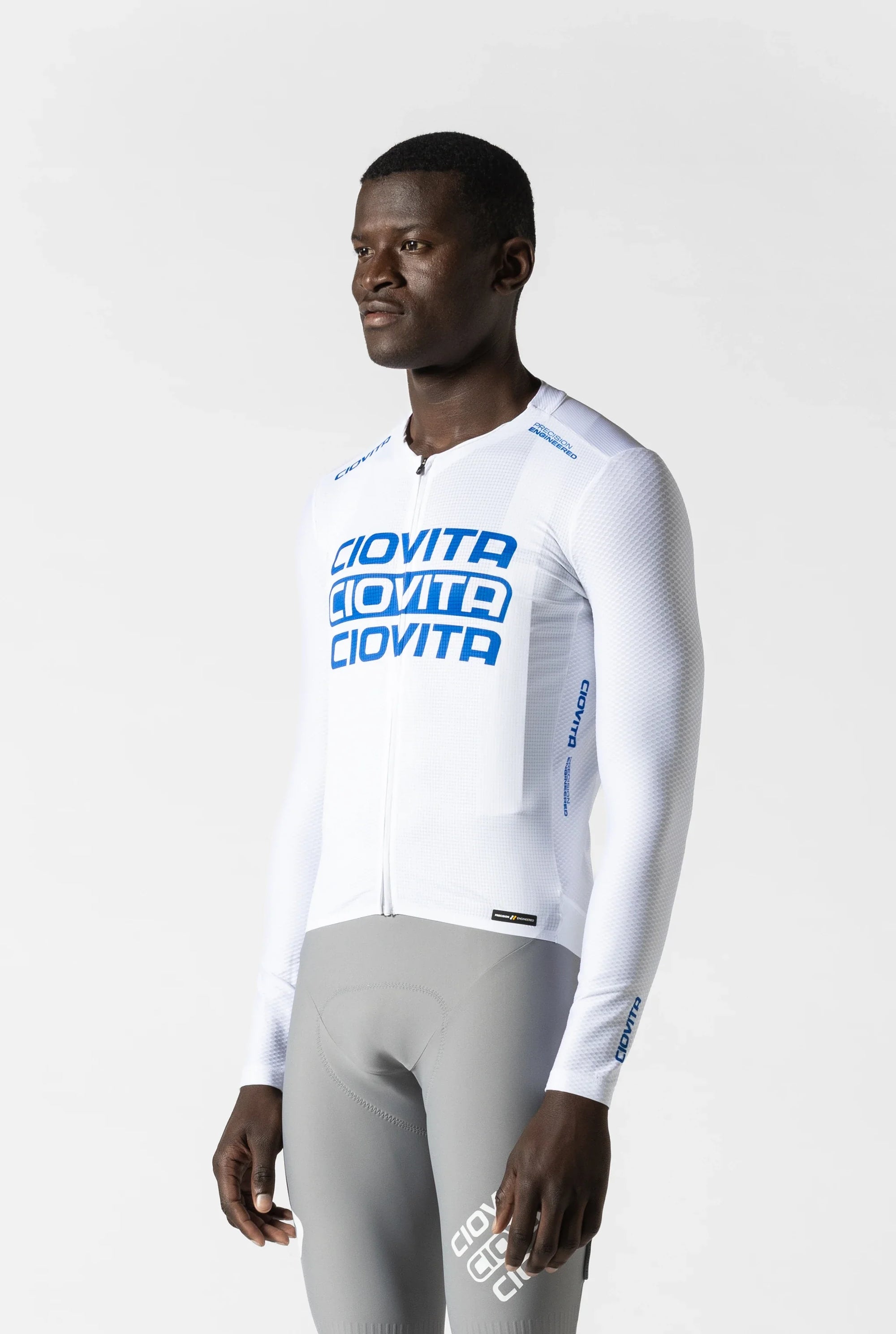 Men's Long Sleeve Race Fit Jersey 3.0 (Trinity White)