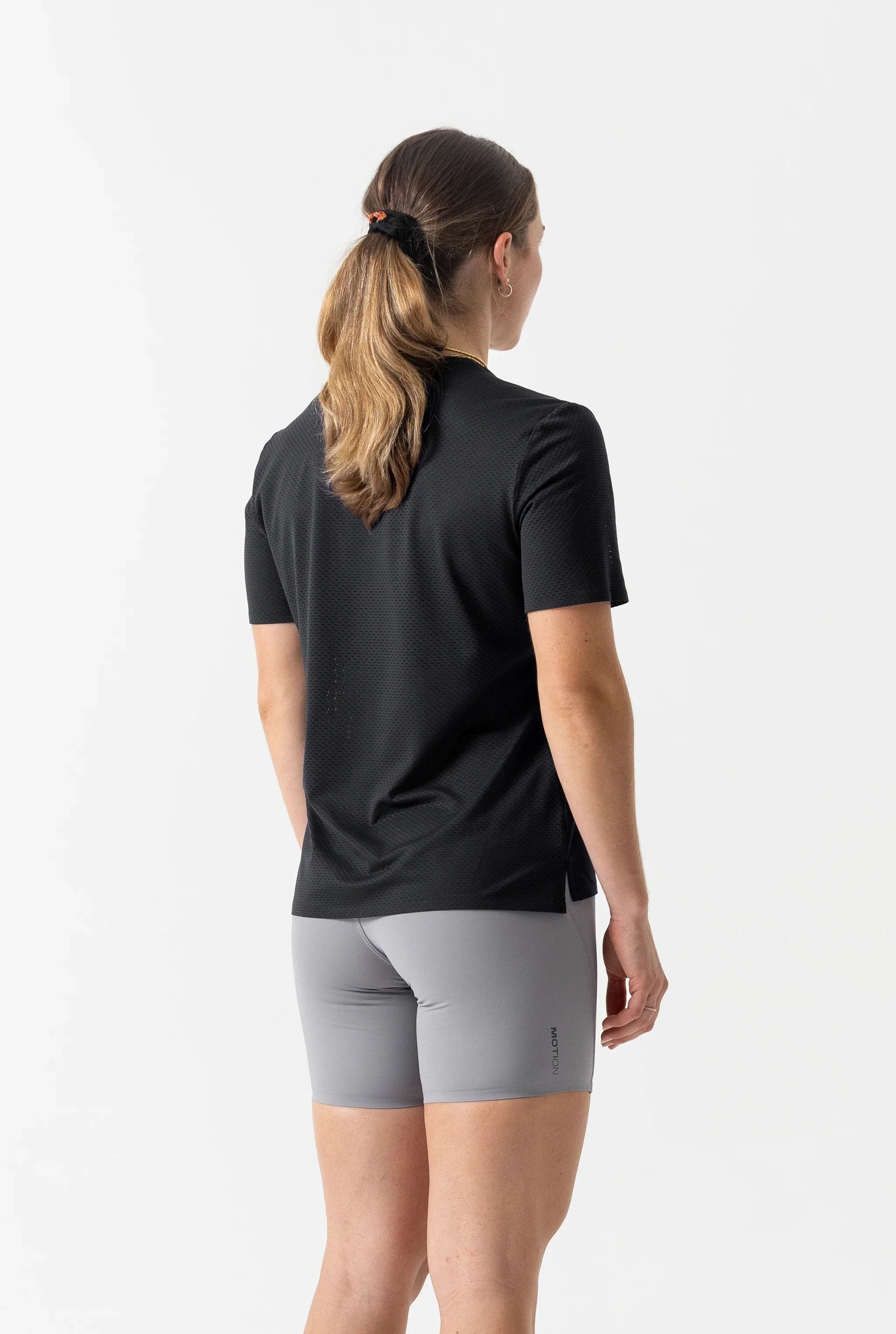 Women's Short Sleeve Tech Tee (Black)