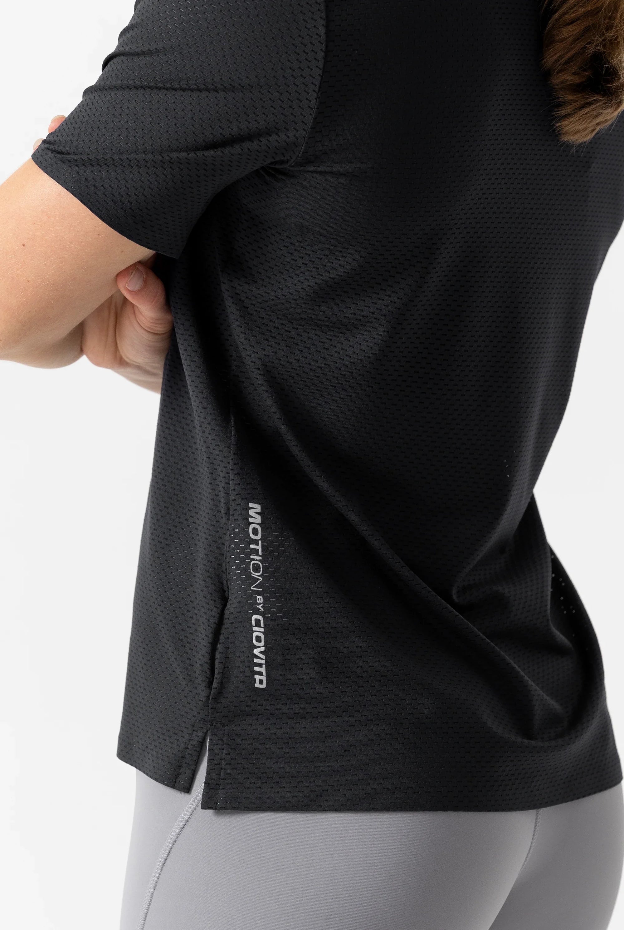 Women's Short Sleeve Tech Tee (Black)