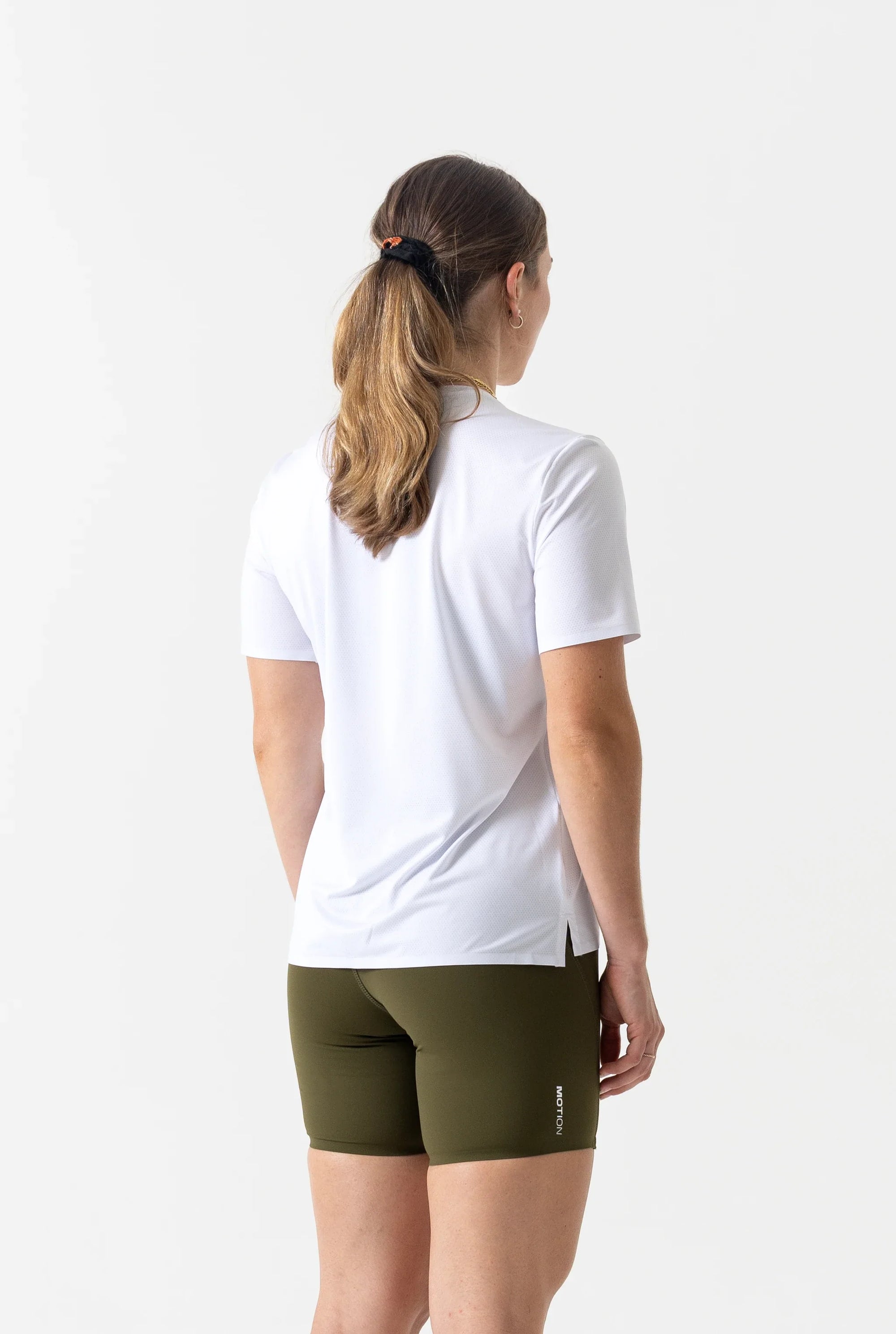 Women's Short Sleeve Tech Tee (White)