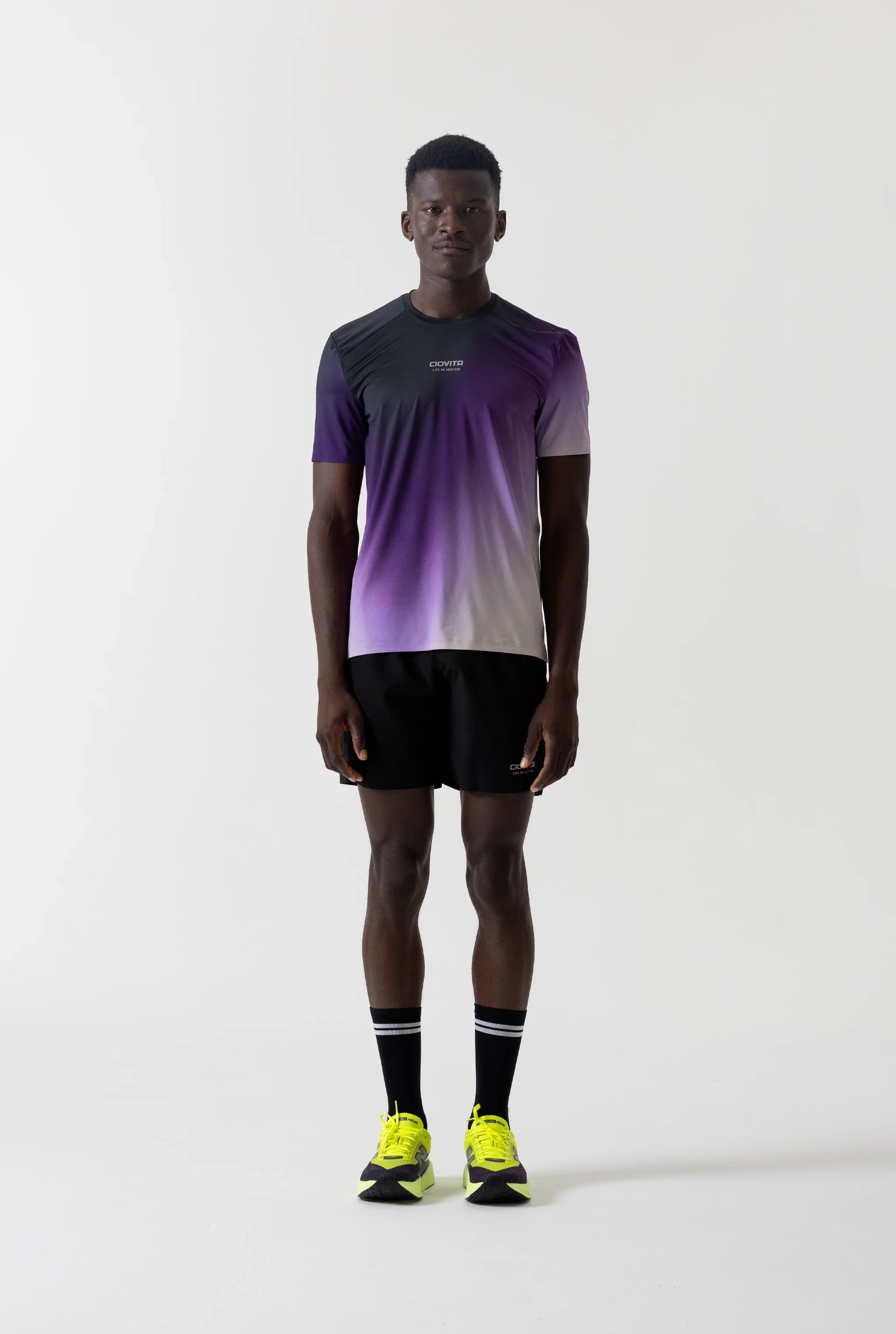 Men's Short Sleeve Tech Tee (Purple Fade)