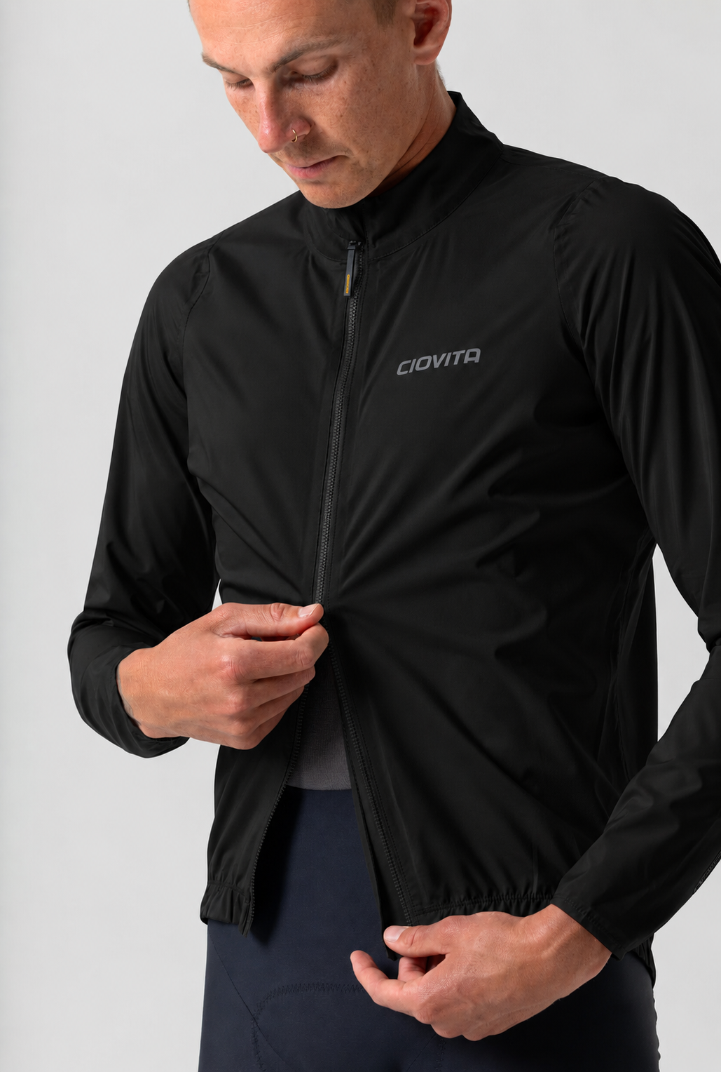 Men's Supremo Rain Shell Jacket (Black)
