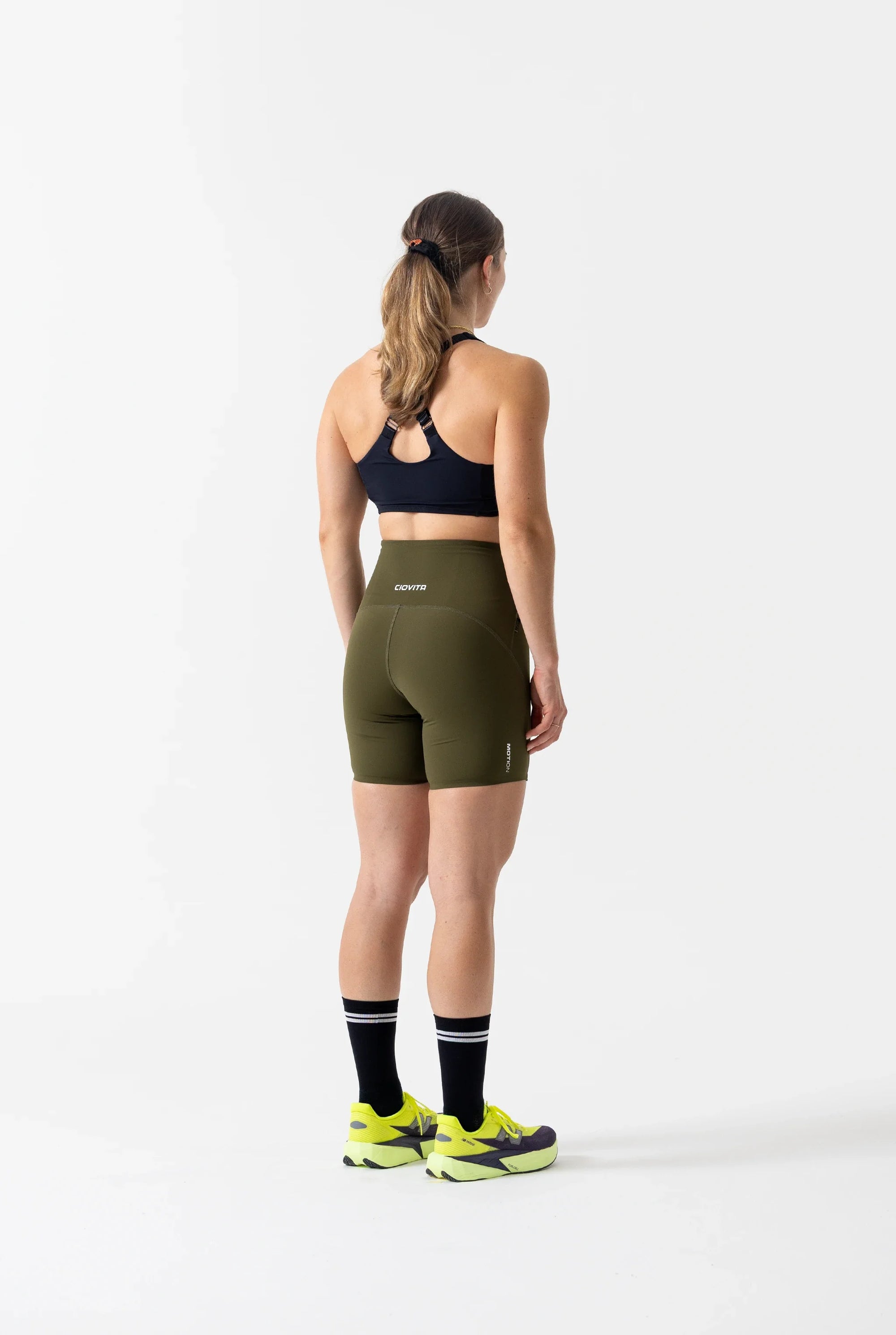 Women's 6 Inch Training Tights (Dark Moss)