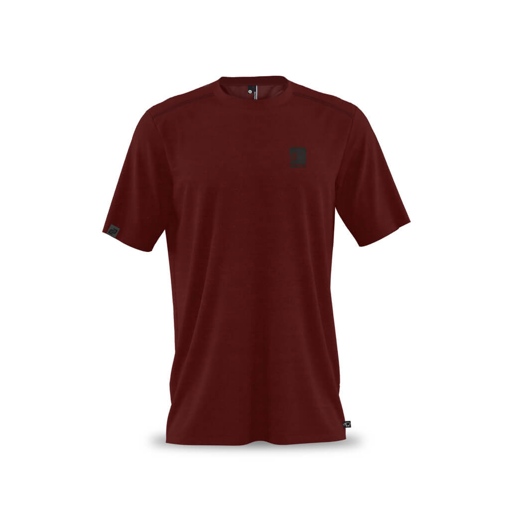 Men&#39;s Casual Merino T Shirt (Bloodstone)
