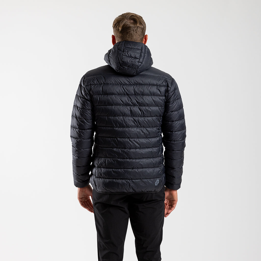 Men&#39;s Hooded Puffer Jacket (Black)