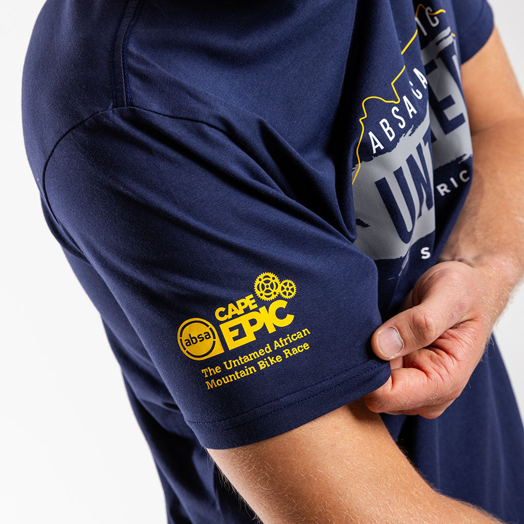 Men&#39;s Absa Cape Epic 2024 Untamed T Shirt (Navy)