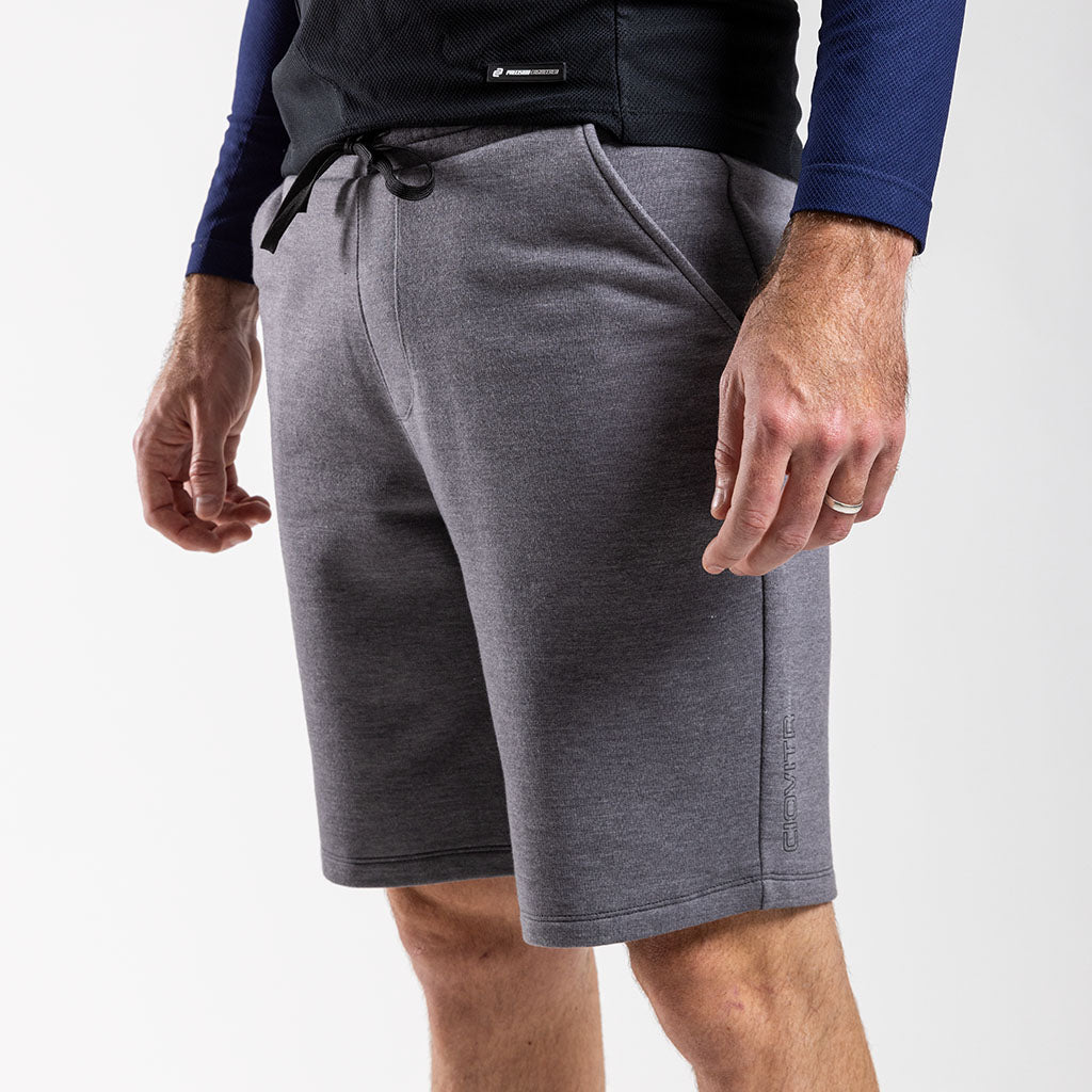 Mens Fleece Shorts (Charcoal Melange)
