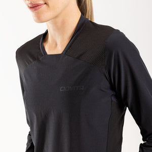 Women's Scuro Long Sleeve Trail Tee (Black)