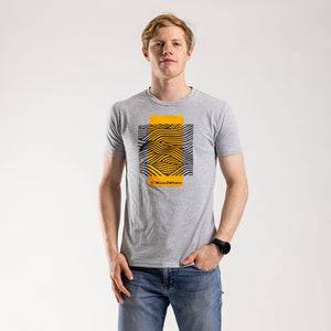 Men's FNB Wines2Whales Cape Fold T Shirt (Grey Melange)