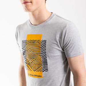 Men's FNB Wines2Whales Cape Fold T Shirt (Grey Melange)