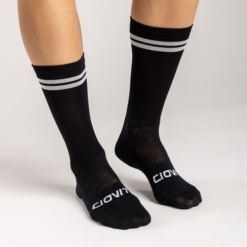 Merino Crew Socks (Black)