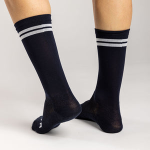Merino Crew Socks (Navy)