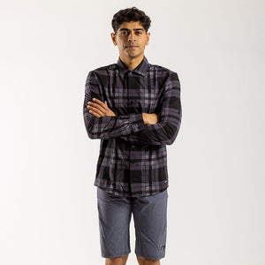 Men's Long Sleeve Adventure Shirt (Charcoal)