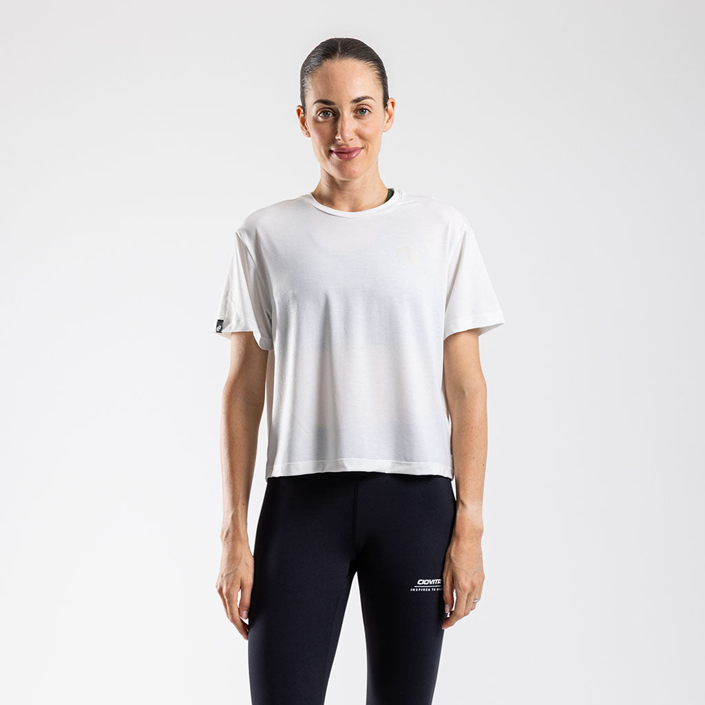 Women&#39;s Boxy Casual T Shirt (White)