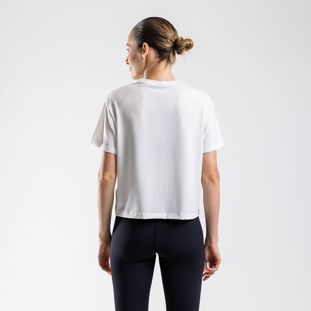 Women's Boxy Casual T Shirt (White)