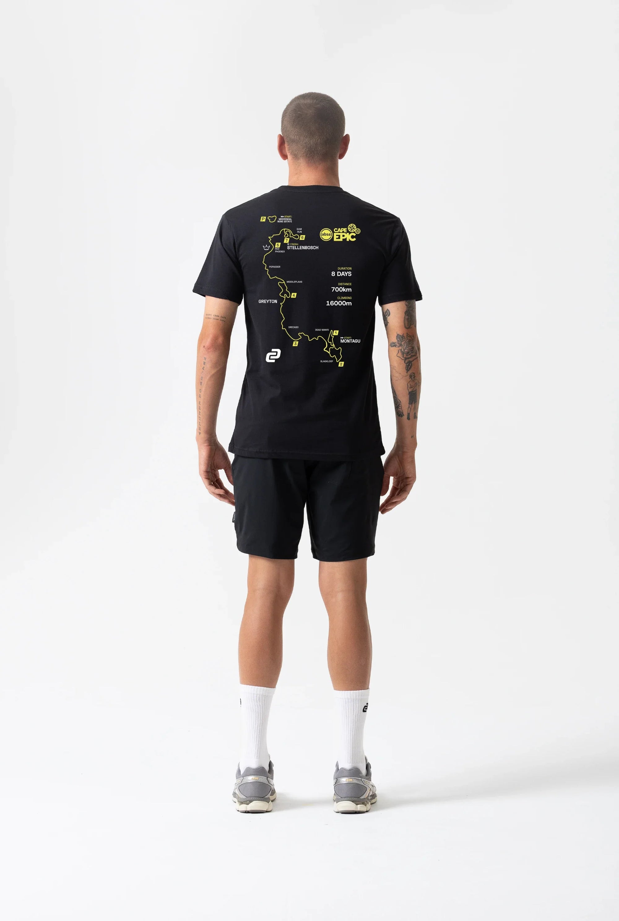 Men&#39;s Absa Cape Epic Route T Shirt (Black)