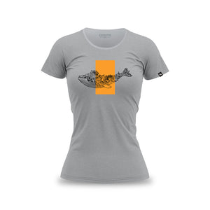 Women's FNB Wines2Whales T Shirt (Grey Melange)