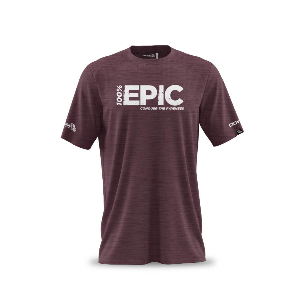 Men's Andorra Epic T Shirt (Maroon Mélange)