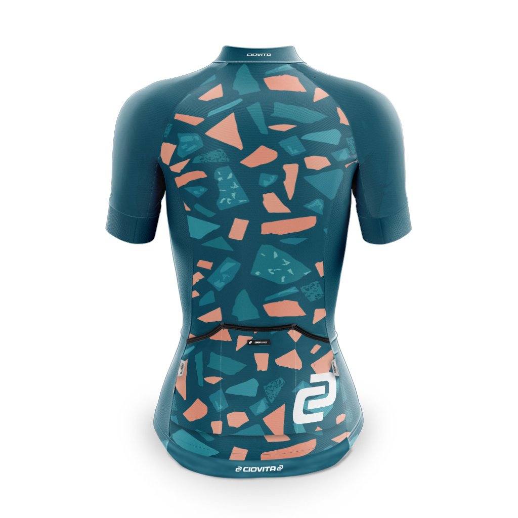 back view of ladies arenberg cycling jersey