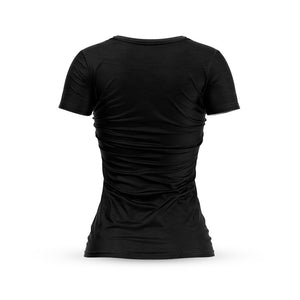 Women's Black Turbo Cotton T Shirt